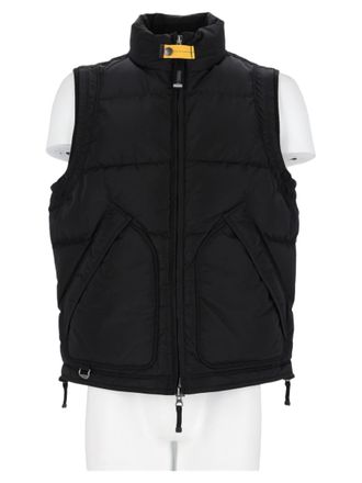 Parajumpers Black High Collar Polyamide Padded Vest