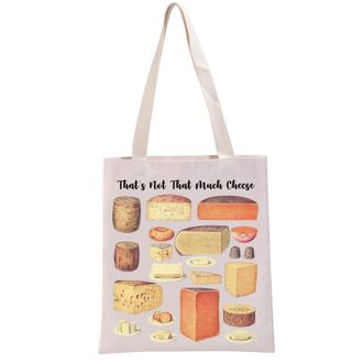 Generic PYOUL Cheese Lover Gift Thats Not That Much Cheese Tote Bag Cheese Themed Handbag Who Loves Cheese Gift Foodie Chef Baker Pastry Gift (Much Cheese Tot