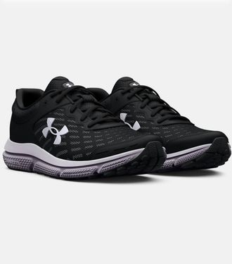 Under Armour Mens Charged Assert 10 Running Shoes In Black White