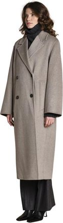 IVY OAK Clara Coat - Dames - Mantel - Beige - L - Wol - Jassen