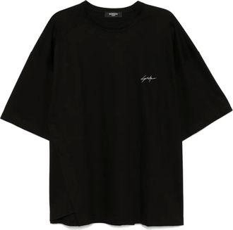 Songzio T-shirt autograph asimmetrica - Bianco