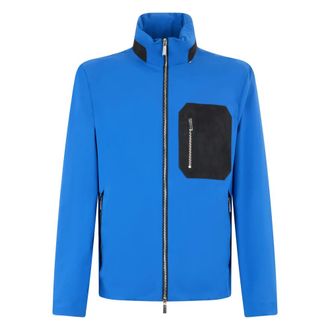 Moorer Light Jackets, male, Blue, Size: M Lightweight Jacket