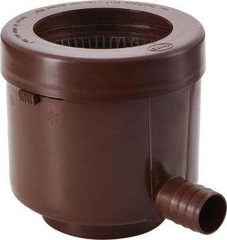 No Brand Garantia Colector De Bajante De Luxe Dn 7080100 Marr&oacute;n Incl. Inserto De Filtro