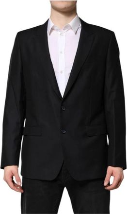 Dolce & Gabbana Martini Blazer - Heren - Blazers - Zwart - XL - Wol - Jassen