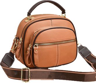 Generic Woman Bag Small Cross Body Bag, Hand Bags for Women Everyday Bags for Women Suitable Bags for Travel (brownish-yellow)