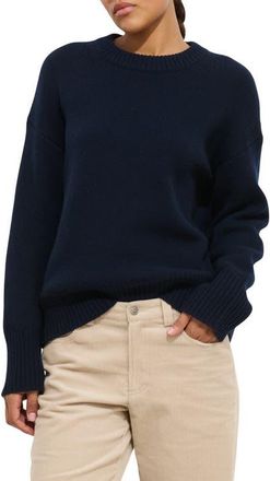 Alex Mill Nottinghill Merino Wool Blend Sweater in Navy at Nordstrom, Size X-Large