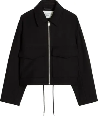 Marc O'Polo Jassen, Heren, Zwart, XS, Wol, Geweven Outdoor Jas