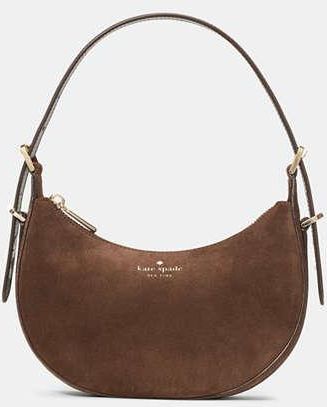 Kate Spade New York Nova Suede Small Crescent Shoulder Bag