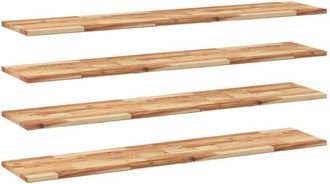 vidaXL Floating Shelves 4 pcs 140x30x2 cm Oil Finished Solid Wood Acacia vidaXL