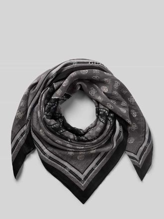 Guess Schal aus reiner Viskose Modell Kefiah in Black, Gr&ouml;&szlig;e 1