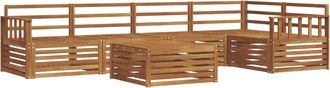 vidaXL Conjunto De Sof&aacute;s De Exterior 6 Uds. Natural Vidaxl