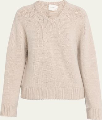 Lisa Yang Oia Cashmere V-Neck Sweater