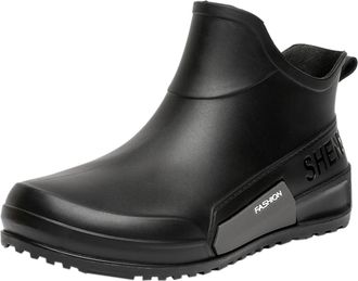 Generic Ankle Wellies Wide Fit Womens Short Wellies Non Slip Short Wellies Boots Hiking Non-Slip Sole Festival Waterproof Boots Lightweight Rubber Garden Boot