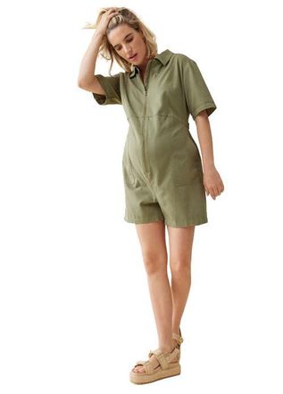 Ingrid & Isabel UTILITY ROMPER in Olive at Nordstrom, Size X-Small