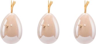 Creativ Home Osterei »Huhn, Ei mit Applikation« Frühjahrsdeko aus Keramik