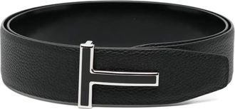 Tom Ford Gespriem met logo - Zwart