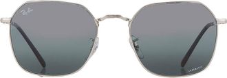 Ray-Ban JIM Polarized Blue Gradient Irregular Unisex Sunglasses RB3694 9242G6 55