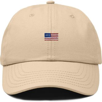 Dalix USA Flag Dad Cap in Khaki at Nordstrom