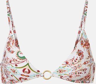 Melissa Odabash Greece printed triangle bikini top