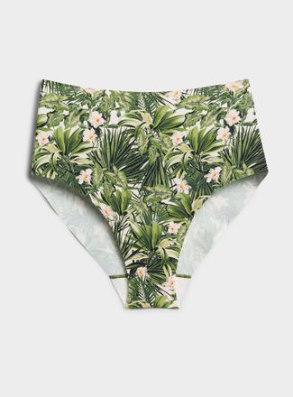 Miiyu Womens Laser-cut high-waist cheeky panty Recycled nylon