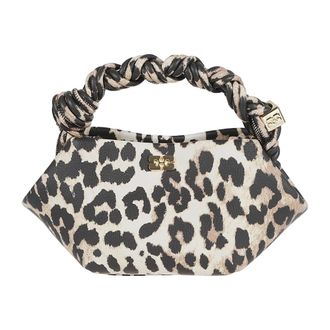 Ganni Handbags, female, Brown, Size: ONE SIZE Small Bou Top Handle Bag