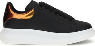 Alexander McQueen Mens Sneakers Platform Black-Orange Trainers Black/orange