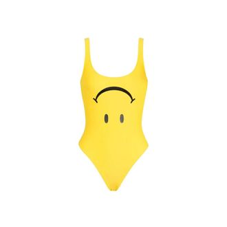 Moschino Ba&ntilde;ador Smiley de Lycra - Swimwear - Mujer - Amarillo - XS