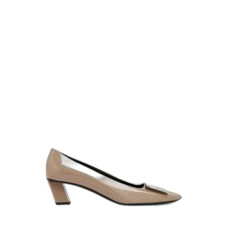 Roger Vivier D&eacute;collet&eacute; Belle Vivier in pelle verniciata - - Shoes - Donna - Grigio - 39 EU