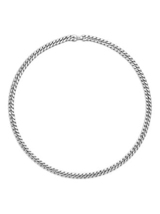 David Yurman Collana a catena in maglia barbazzale in argento sterling