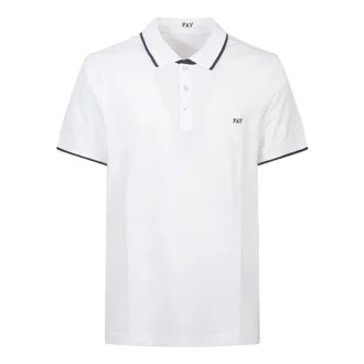 Fay Polo Shirts, male, White, Size: XL B001 Polo