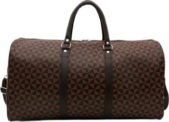 Generic Retro Exquisite Geometric Travel Bags Large Capacity Color Matching Shoulder,Compatible For Women Fashion Classic(G)