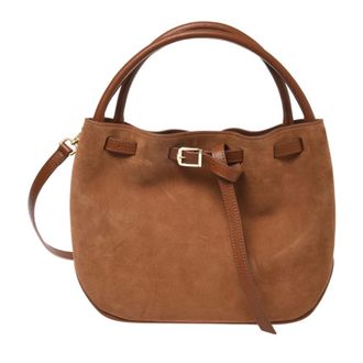 Baldinini Suede Leather Handbag - female - Baldinini - Handbags - Brown - ONE SIZE - Bags