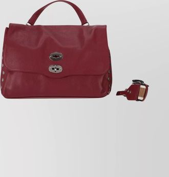 Zanellato daily shoulder bag with top handle and studs