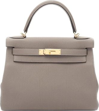 Hermès Borsa a mano Kelly 28 2018 - Grigio
