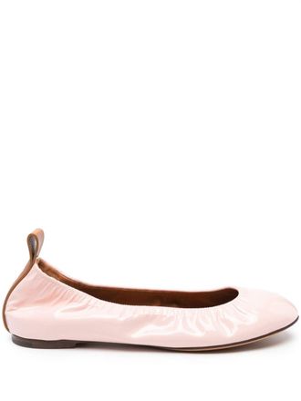 Lanvin Ballerine con finitura in vernice - Rosa
