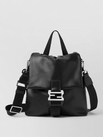 Fendi leather messenger bag