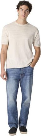 Missoni Space-dye Mercerized Crew-neck Cotton T-shirt in Beige& White at Nordstrom, Size 50 It