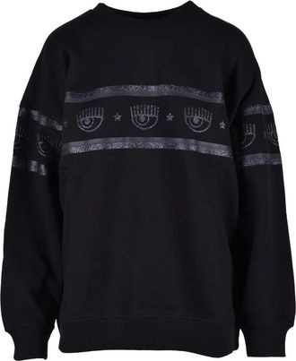Chiara Ferragni Black Cotton Sweatshirt