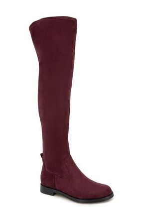 Kenneth Cole Reaction Windy Knee High Boot in Burgundy Micro at Nordstrom Rack, Size 6.5
