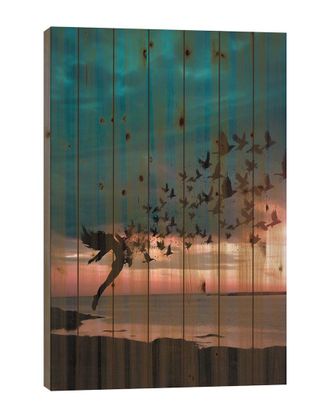 iCanvas Icanvas Freedom Wood Print By Abdullah Evindar