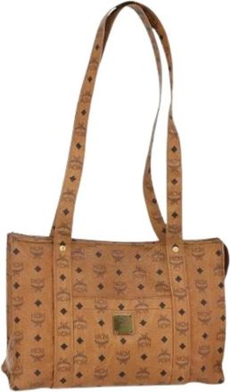 MCM Pre-owned Shoulder Bags, female, Brown, Size: ONE SIZE Pre-owned Plastic Shoulder Bag