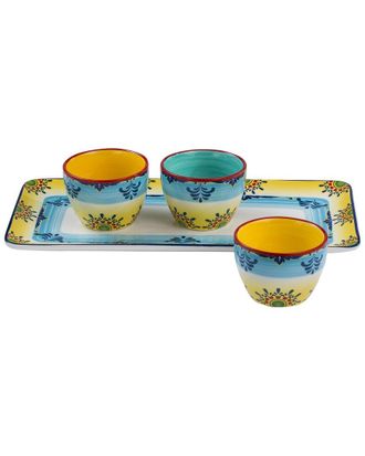 Euroceramica Zanzibar Ceramic Appetizer Serving Set