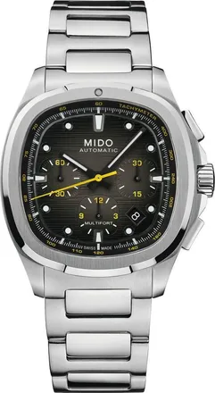 Mido Multifort TV Big Date Automatic Watch, 41.2mm x 42mm in Grey at Nordstrom