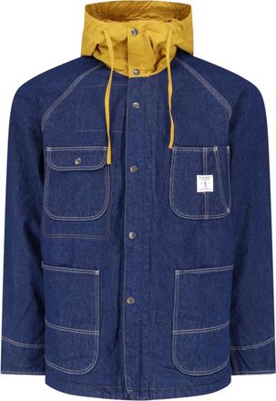 Roy Rogers Blue Chore Raw Denim Hooded Jacket
