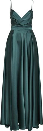 Blanca Vita Draped Open Back Dress - Dames - Avondkleed - Groen - S - Polyester - Kleedjes