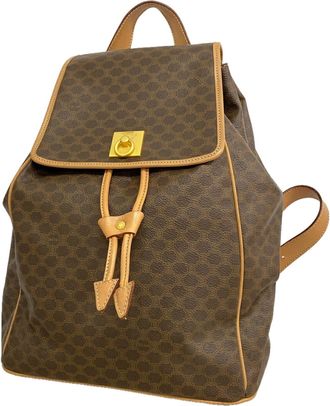 Celine Brown Pvc Backpack (Pre-Owned)