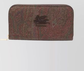 Etro arnica and leather wallet