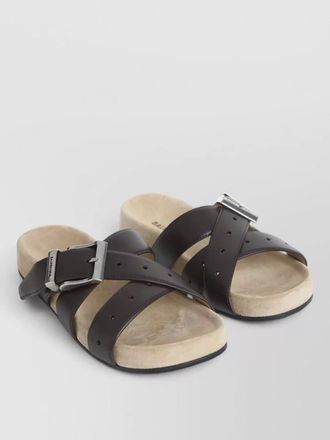 Balenciaga belt sandals anatomical toe rubber outsole