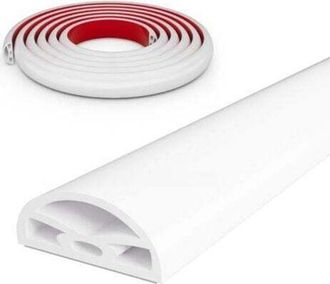 OEM Tira Protectora Blanca De 99 Cm (39 Pulgadas) Para El Umbral De La Ducha, Autoadhesiva Y Plegable, Ideal Para Cabinas De Ducha A Ras De Suelo, Ba&ntilde;os Y