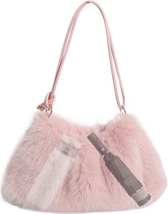 Generic Shoulder Bag | Large Capacity Tote Soft Cute And Alla,Hairy Handbag For Women, For Winter, Autumn, Birthday, San, Makeup, Phone, Daily Use, Travel And